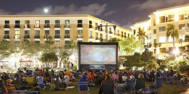 Screen on the Green, West Palm Beach (WPB) Waterfront, South Florida
