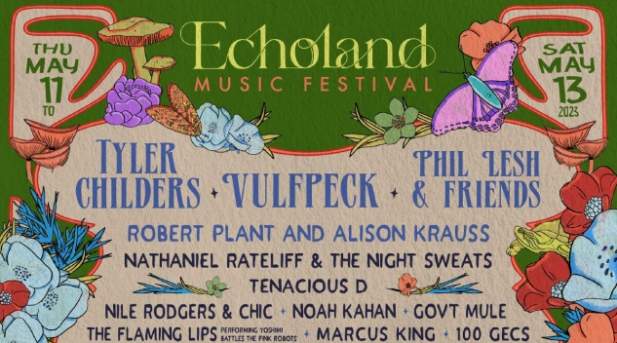 Echoland Festival Tickets! Spirit of the Suwannee Music Park, Live Oak, FL May 11-13, 2023