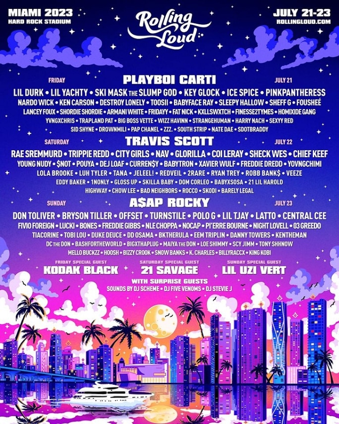 Rolling Loud Miami 2023 Lineup