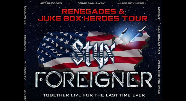 Styx & Foreigner Tickets! iTHINK Financial Amphitheatere, West Palm Beach > 7/19/24